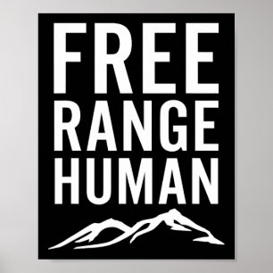 Affiche Humain en liberté Randonnée Camping Escalade