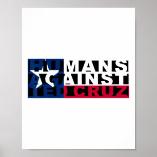 Affiche Humains contre Ted Cruz