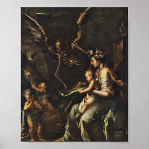 Affiche Human Frailty - Salvator Rosa 1656