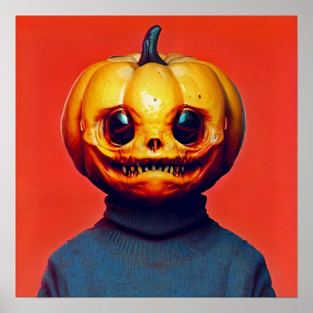 Affiche Humanoïde Jack-O'-Lantern (Devant)