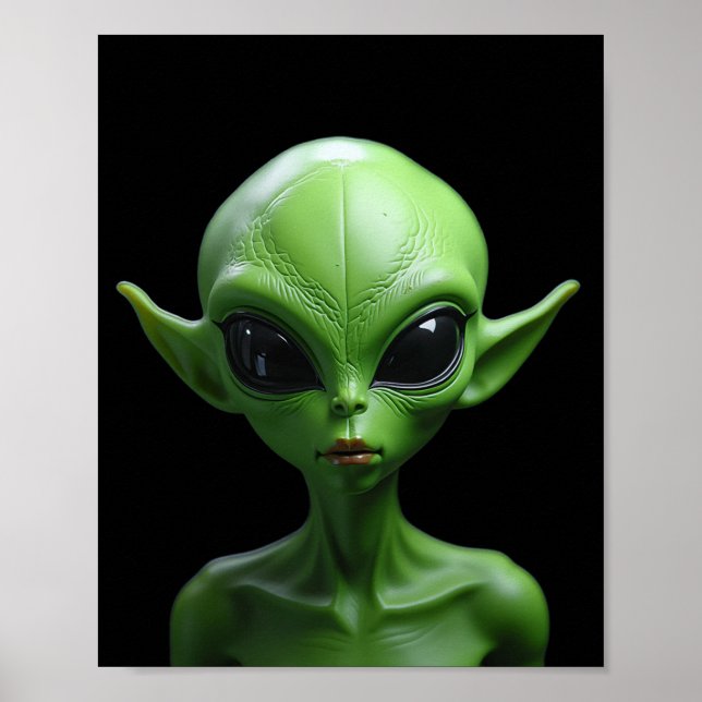 Affiche humanoïde vert (Devant)