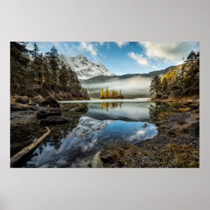 Affiche Humeur du matin Lac Eibsee