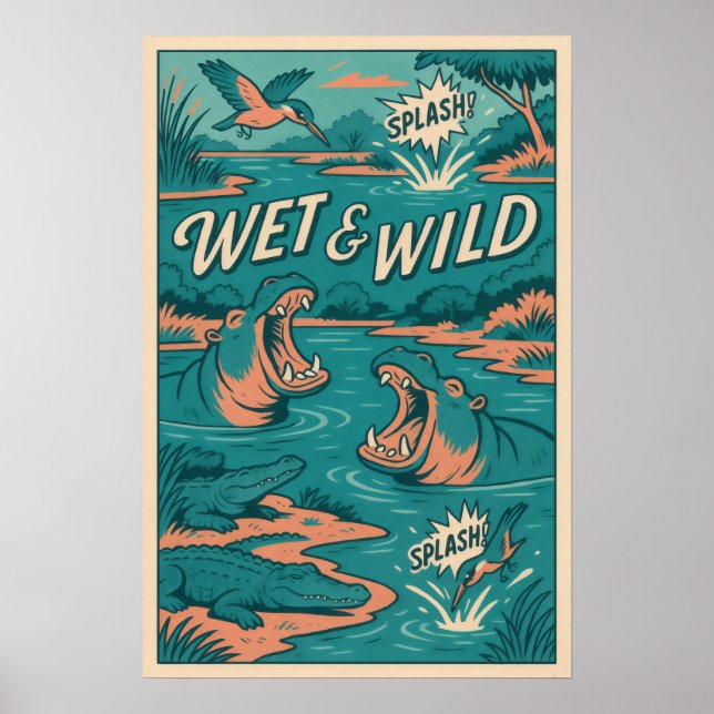 Affiche Humide & Wild River Creats Comic (Devant)