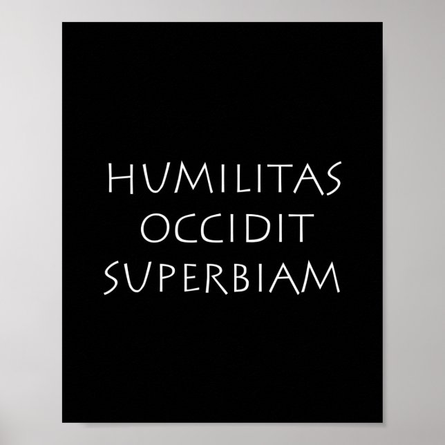 Affiche Humilitas occidit superbiam (Devant)