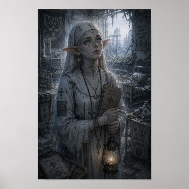 Affiche Humilité / Religieuse / Hôpital (Devant)