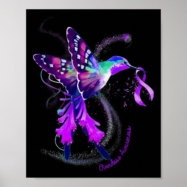 Affiche Hummingbird Tenir la sensibilisation à la surdose  (Devant)