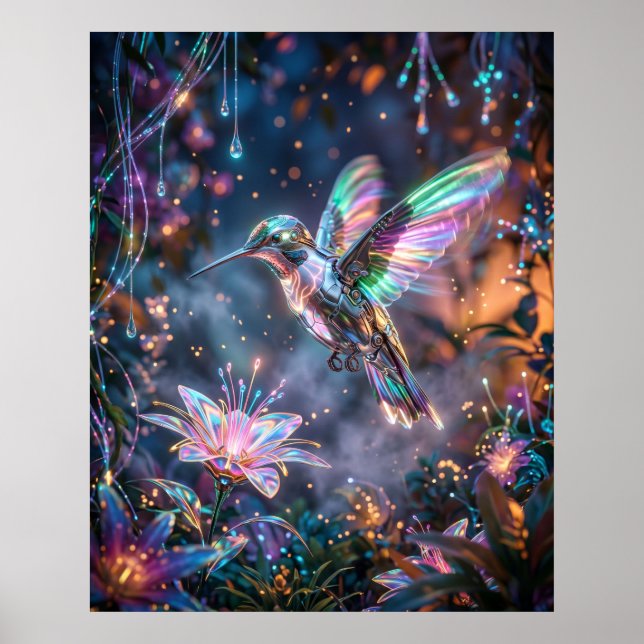 Affiche Hummingbird Voltage Garden (Devant)