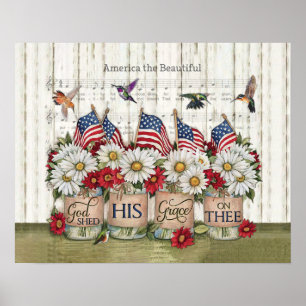 Affiche Hummingbirds Dieu Partage Sa Grace Cadeaux De Réch