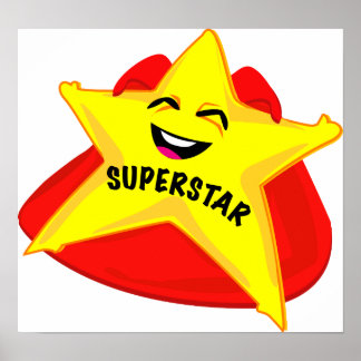 affiche humoristique superstar !