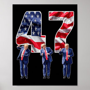 Affiche Humoristique Trump Danseuse De Victoire Trump Dans