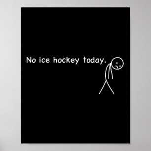Affiche Humour Amusant Pour Repos D'amateur De Hockey Sur