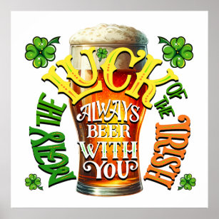 Affiche Humour de bière irlandais