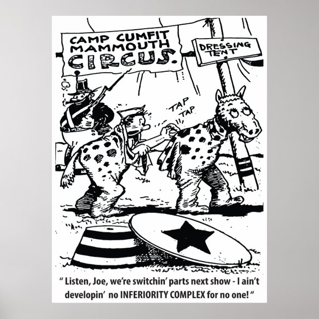 Affiche Humour de cirque, pas de complexe d'infériorité, d (Devant)