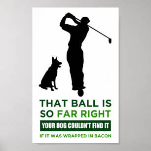 Affiche Humour de golf