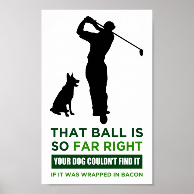 Affiche Humour de golf (Devant)