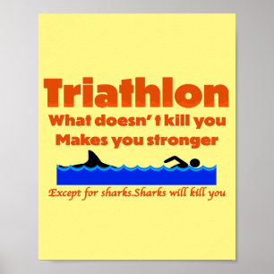 Affiche Humour de triathlon