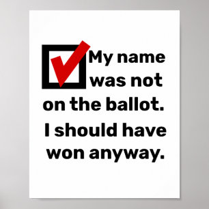Affiche Humour des élections 2024