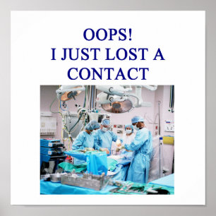 Affiche humour drôle de docteur