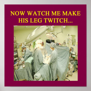 Affiche humour drôle de docteur