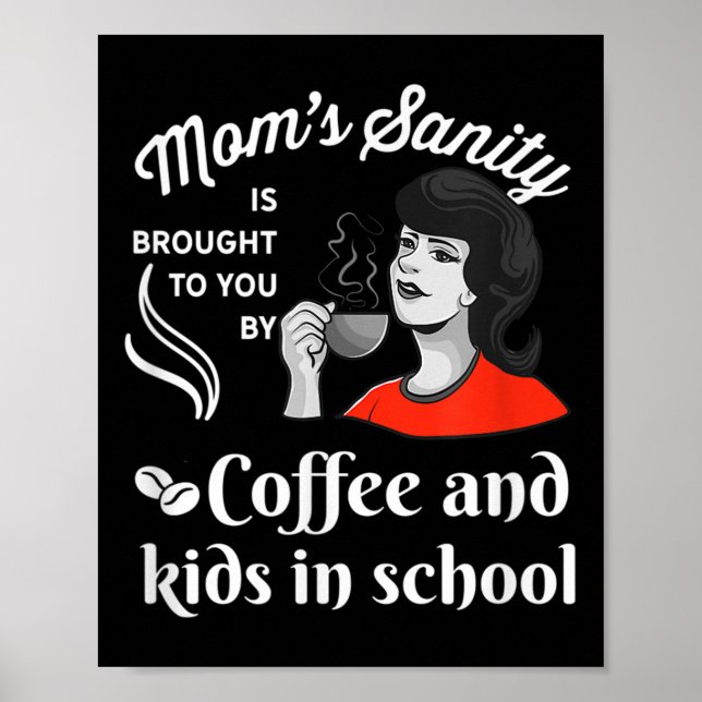 Affiche Humour drôle de rentrée scolaire Maman_Enseignants (Devant)