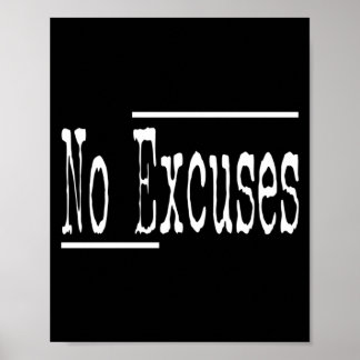 Affiche Humour drôle Excuses Salle de sport Athlètes Femme