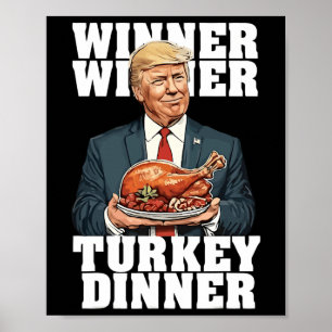 Affiche Humour Drôle Trump Gagnant Dîner Dîner Turquie