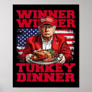 Affiche Humour Drôle Trump Gagnant Dîner Dîner Turquie