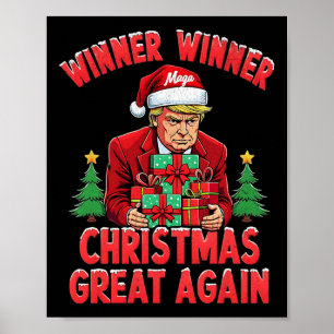Affiche Humour Drôle Trump gagnant Noël Grand Ag