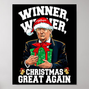 Affiche Humour Drôle Trump gagnant Noël Grand Ag