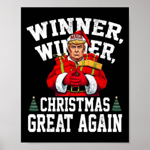 Affiche Humour Drôle Trump gagnant Noël Grand Ag