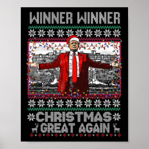 Affiche Humour Drôle Trump gagnant Noël Grand Ag