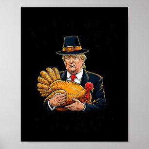 Affiche Humour Drôle Trump Gagnante Dîner de Noël X