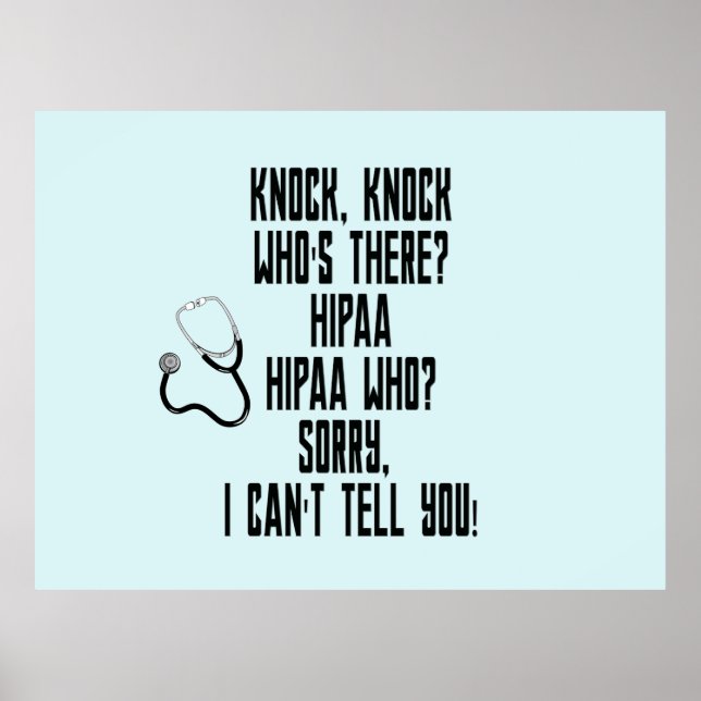 AFFICHE HUMOUR HIPAA (Devant)