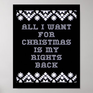Affiche Humour politique de Noël Citation de Noël Pro Trum