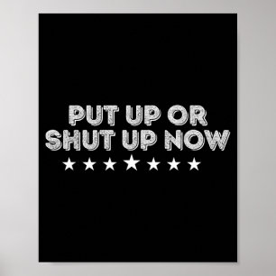 Affiche Humour politique drôle Citation sarcastique Gras