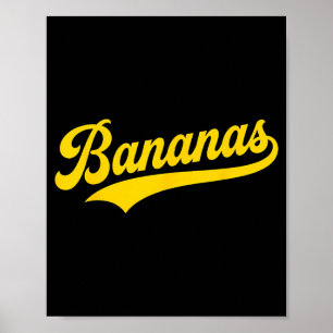 Affiche Humour Rétro Banane Bananes Clic Hommes Femmes Enf
