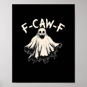 Affiche Humour Rétro Classique F-Caw-F