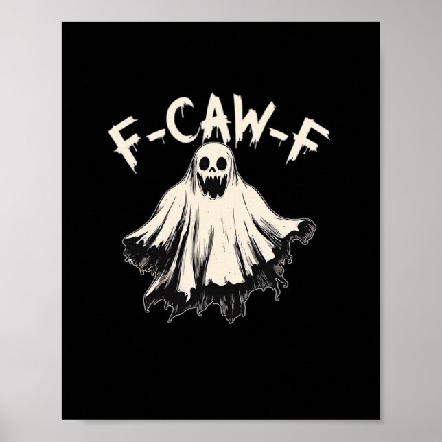 Affiche Humour Rétro Classique F-Caw-F (Devant)