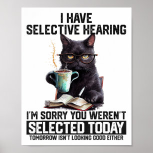 Affiche Humour Sarcasme Dit Cadeau Chat Pour Hommes Femmes