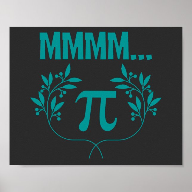 Affiche Humour scientifique Jour Mmmm Pi (Devant)