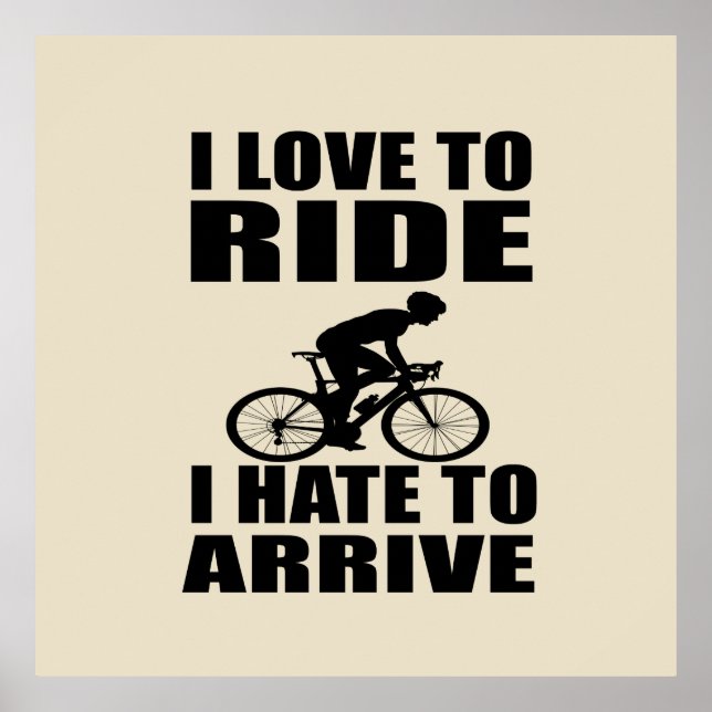 Affiche Humour VTT - Citation de cyclisme - Cyclisme drôle (Devant)