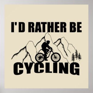 Affiche Humour VTT - Cyclisme Drôle