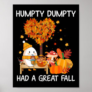 Affiche Humpty Dumpty A Eu Une Grande Automne Bonne Automn