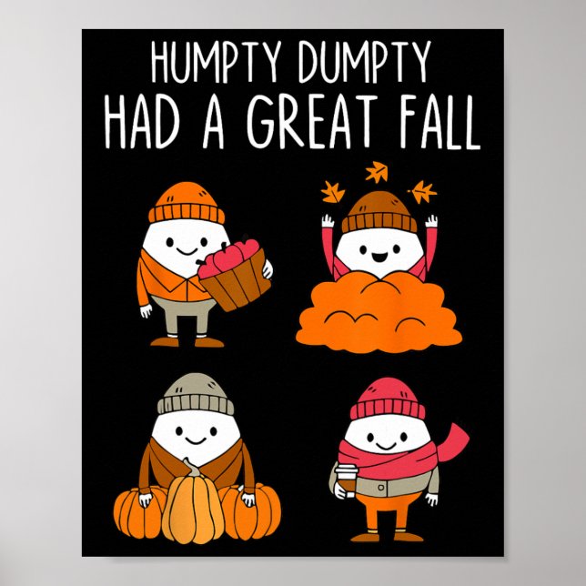 Affiche Humpty Dumpty A Eu Une Grande Automne Feuilles D'A (Devant)