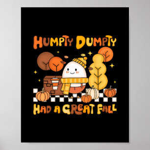 Affiche Humpty Dumpty a eu une grande chute automne citrou