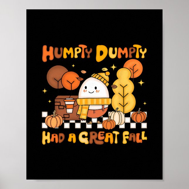 Affiche Humpty Dumpty a eu une grande chute automne citrou (Devant)