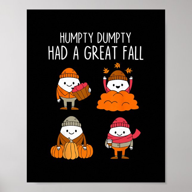 Affiche Humpty Dumpty a eu une grande chute Feuilles d'aut (Devant)