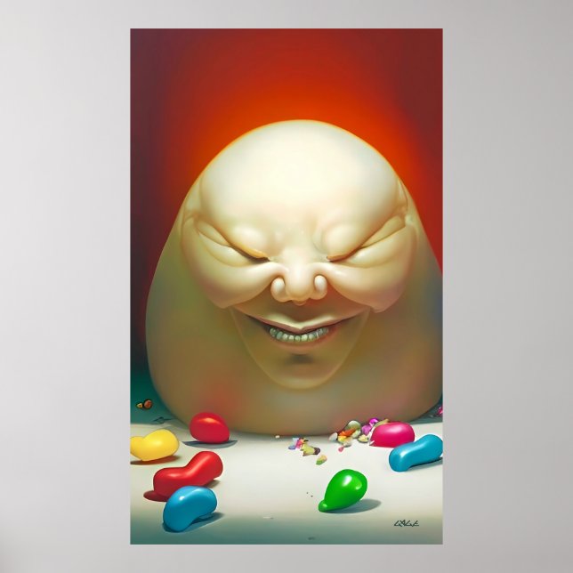 Affiche Humpty Dumpty Had a Great Jelly Bean Collection (Devant)