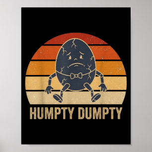 Affiche Humpty Dumpty Rétro Coucher de Soleil Vintage Comp