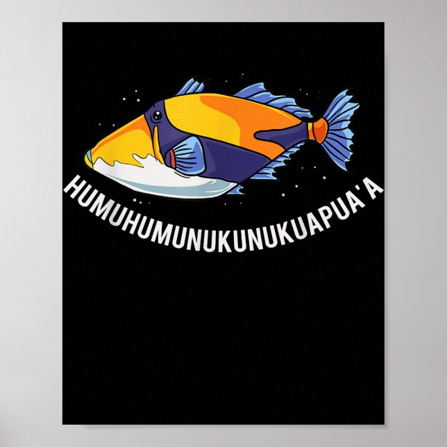 Affiche Humuhumunukunukuapua'a Hawaii State Fish (Devant)
